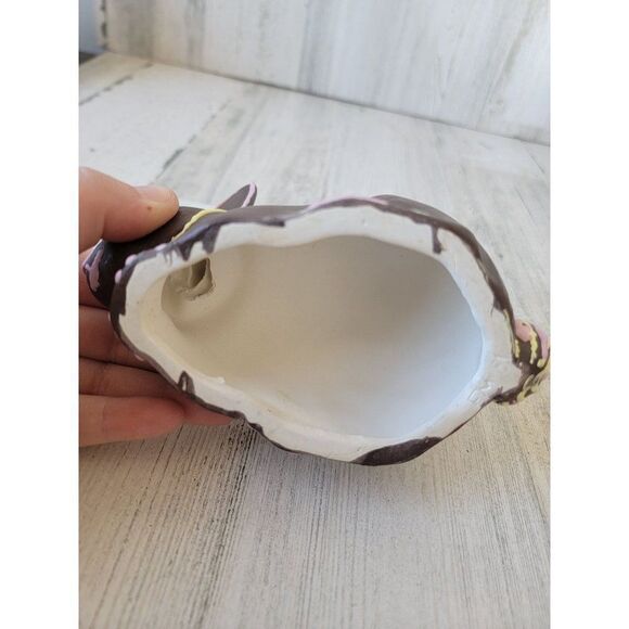 Ceramic AS IS brown bunny rabbit Easter figure - Picture 5 of 8